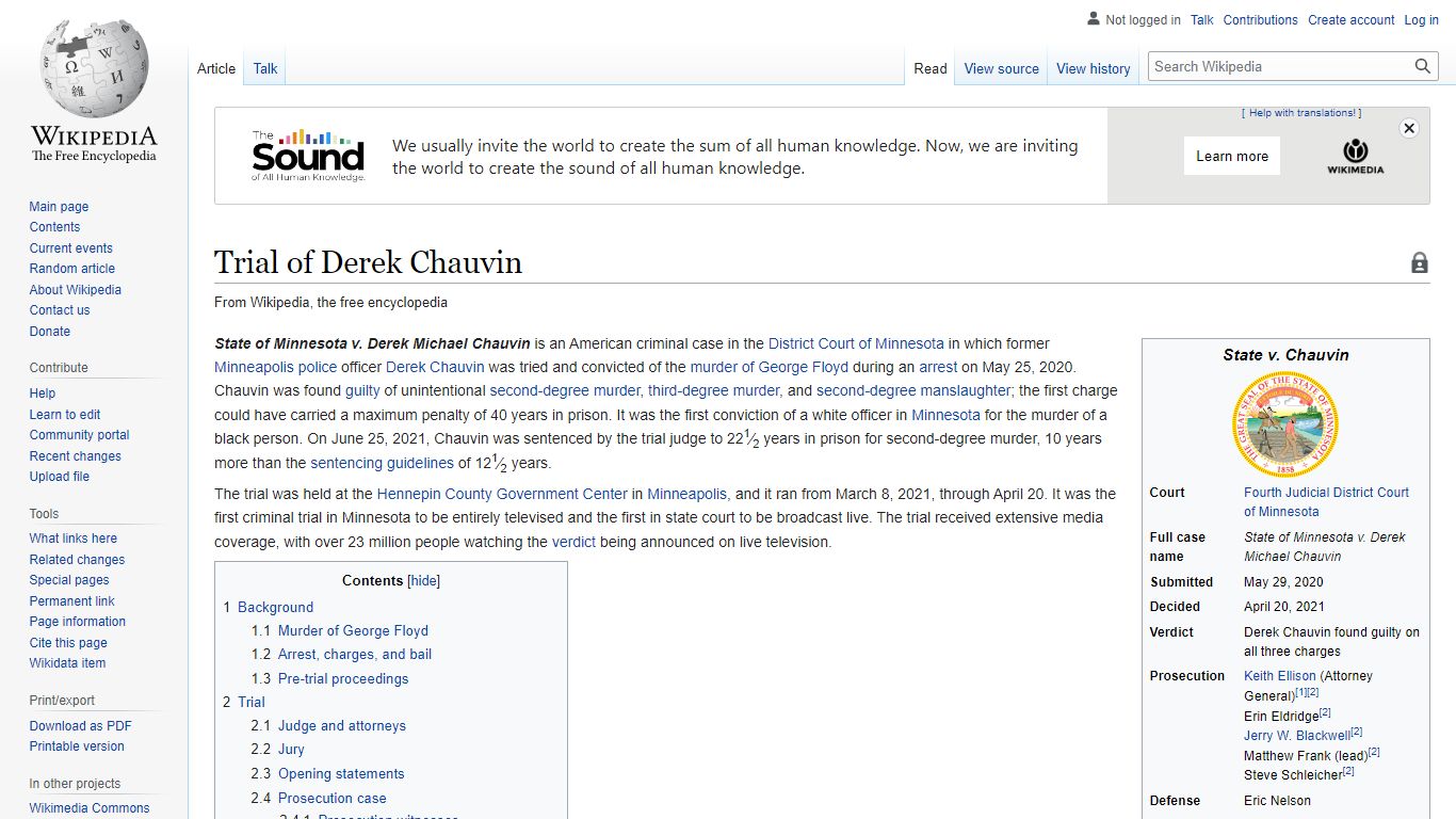 Trial of Derek Chauvin - Wikipedia