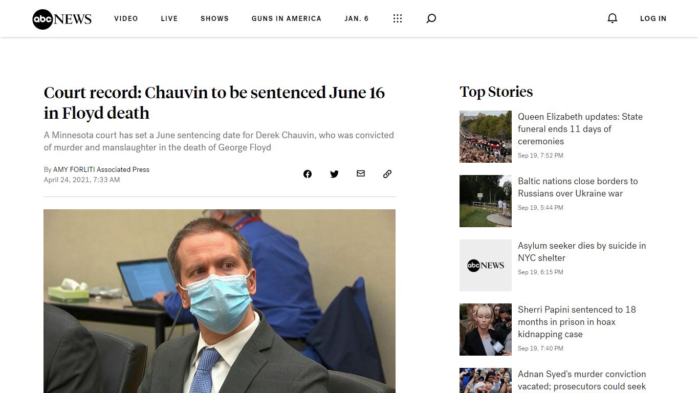 Court record: Chauvin to be sentenced June 16 in Floyd death